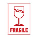 Fragile label glass