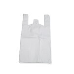 Vest carrier bags high density white image
