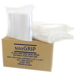 Grip seal bags box