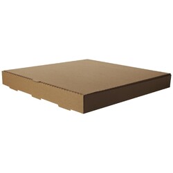 Brown pizza boxes