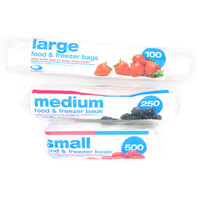 Food freezer bags on roll
