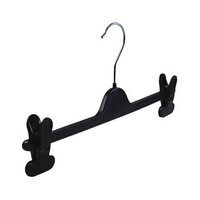 Plastic legging clip-on hangers